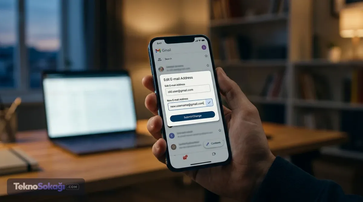 Gmail'de E-Posta Adresi Değiştirme Devri Başladı: Artık Dilediğiniz Adresi Seçebilirsiniz