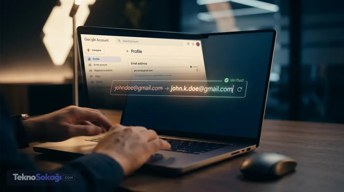 Gmail'de E-Posta Adresi Değiştirme Devri Başladı: Artık Dilediğiniz Adresi Seçebilirsiniz