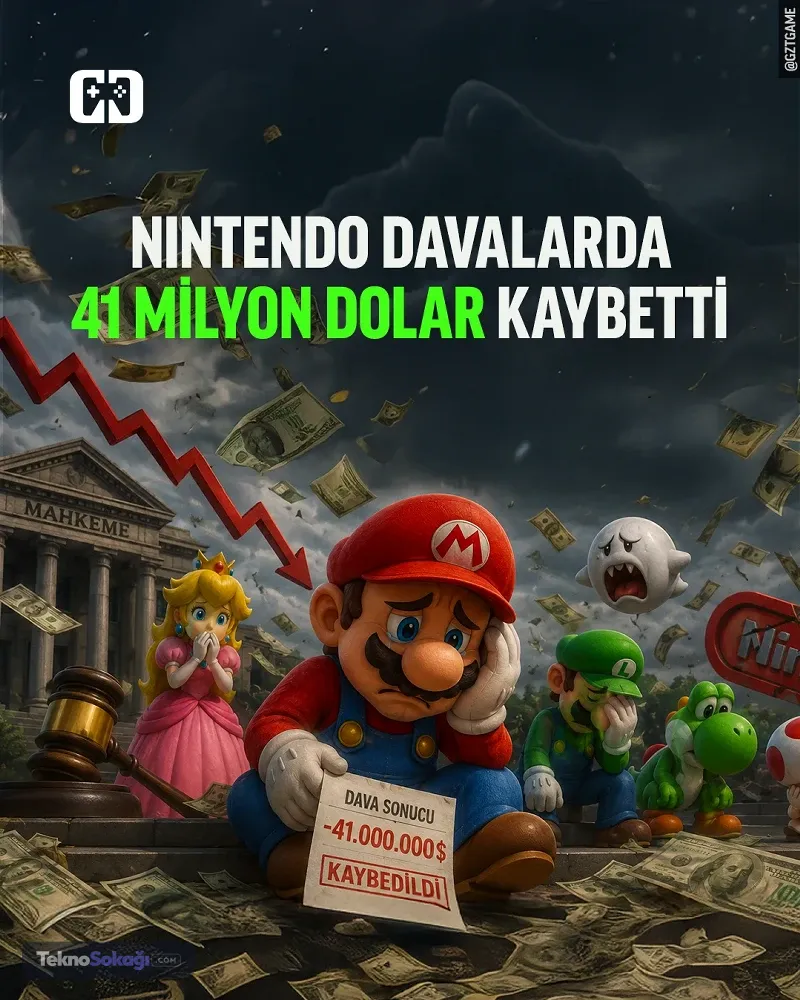 Nintendo'nun Finansal Raporu: 41 Milyon Dolarlık Dava Kaybı