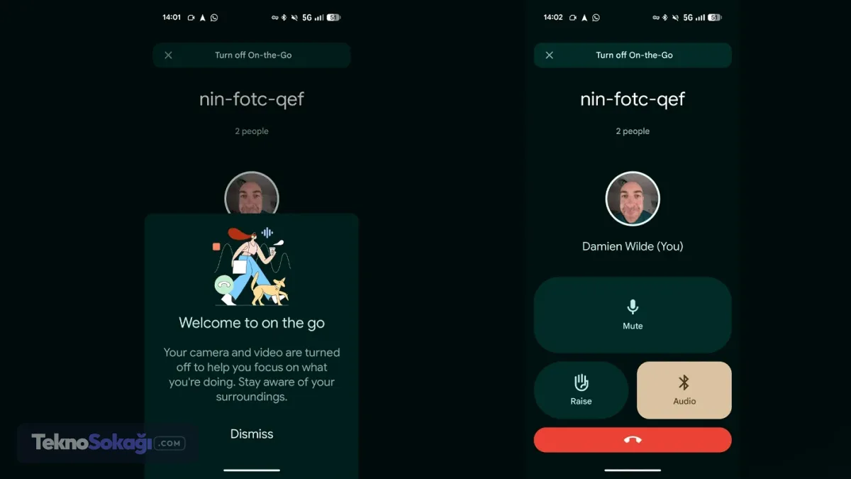 Android Auto Google Meet