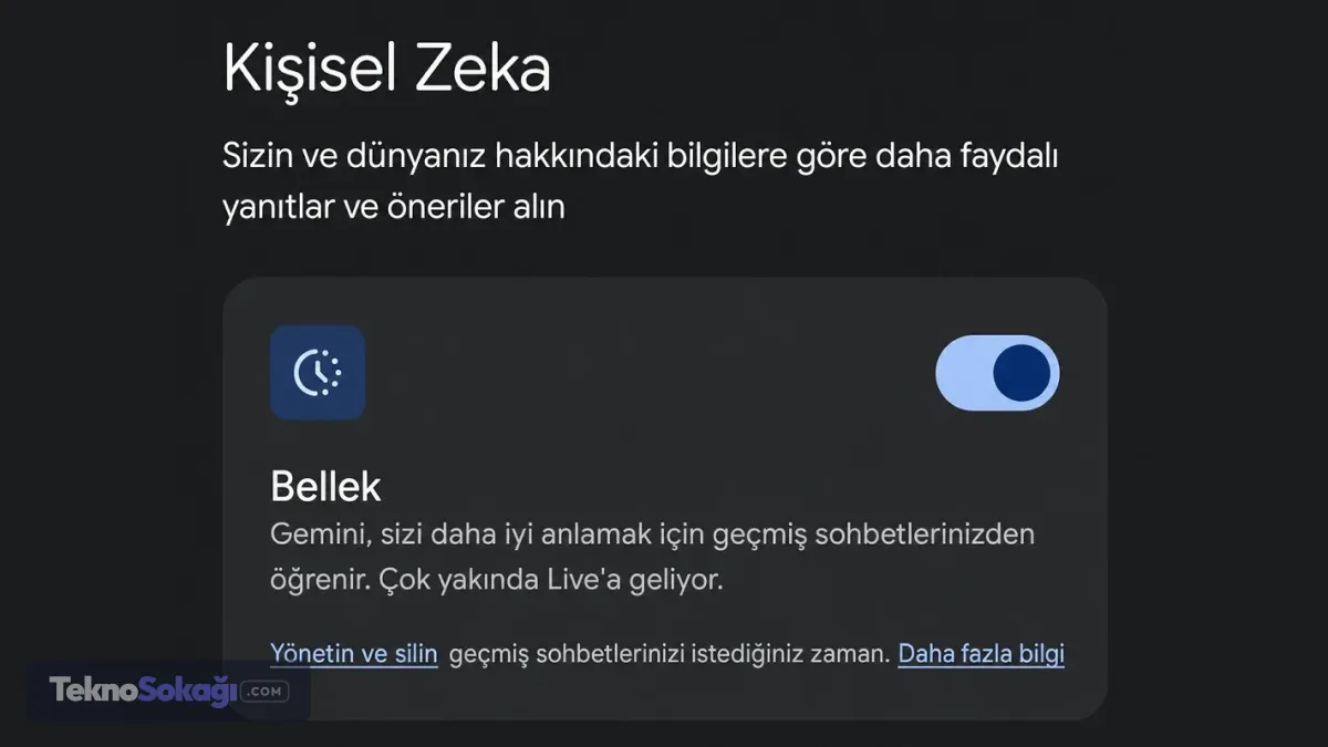 Gemini Live kişisel zeka