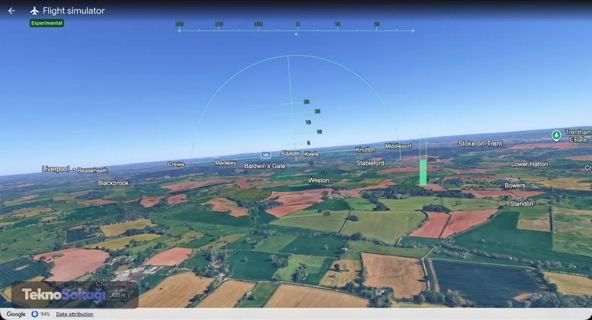Google Earth'te Yeni Bir Boyut: Ücretsiz Uçuş Simülatörü