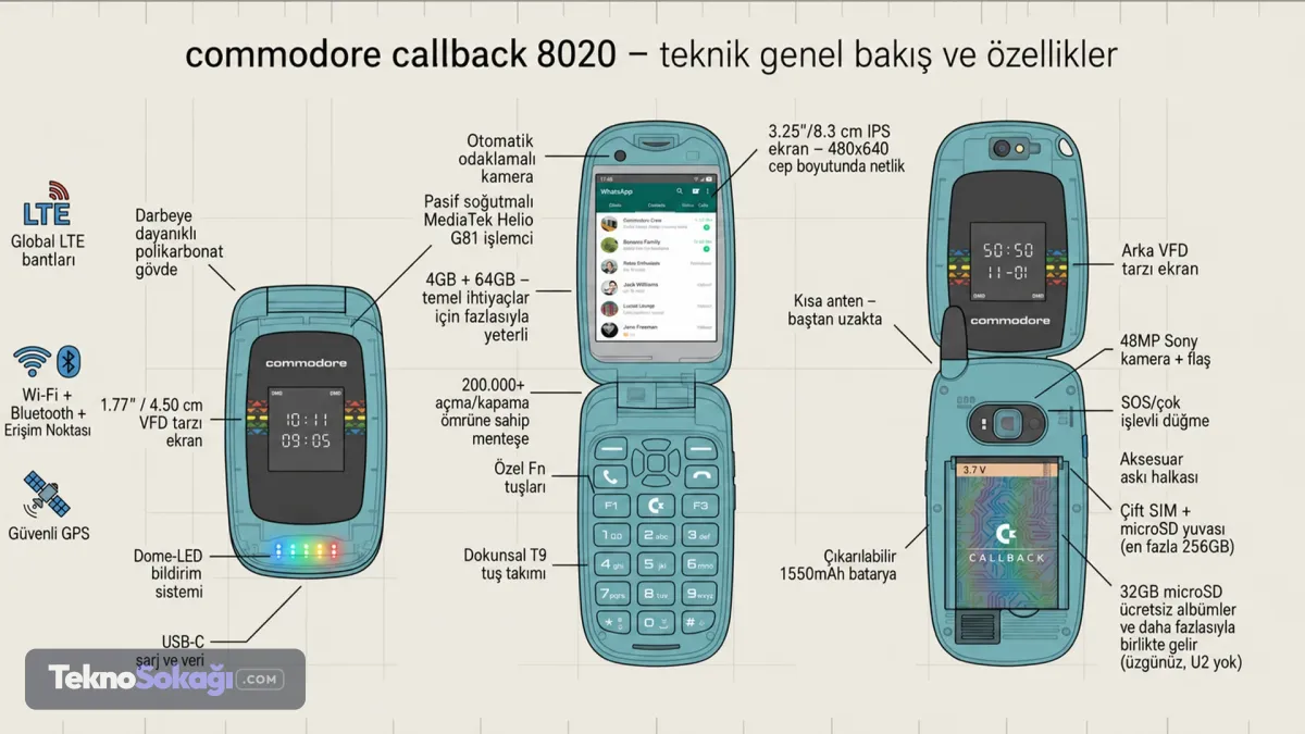 Telefonun en dikkat çeken tarafı, akıllı telefon ile sade telefon arasında bir yerde konumlanması. Kullanıcılar cihazı açıp ihtiyaç duyduğu işlemi yaptıktan sonra kapağı kapatarak kullanımı sonlandırabiliyor. Bu yapı, sürekli ekran kontrolünü azaltmayı hedefleyen fiziksel bir sınır oluşturuyor.