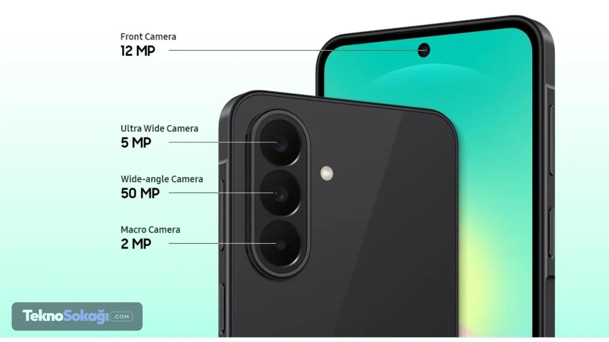 Orta segment akıllı telefonlarda bir ilk olan Samsung DeX desteğiSızıntının en şaşırtıcı detaylarından biri, Galaxy A serisinde bir ilke imza atacağı tahmin edilen Samsung DeX desteğidir. Bu sayede telefon, harici bir ekrana bağlanarak masaüstü bilgisayar konforunda bir deneyim sunabiliyor. 5.000mAh kapasiteli güçlü bir bataryadan beslenen akıllı telefon, 25W hızlı şarj teknolojisini destekliyor. Bağlantı teknolojilerinde ise 5G, Wi-Fi 5, Bluetooth beş nokta üç ve NFC gibi modern standartlar eksiksiz yer alıyor.