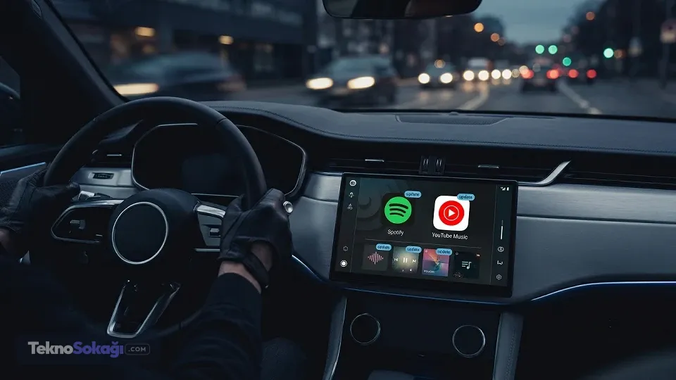 Android Auto ekranı yenilendi: Müzikler artık daha farklı görünecek