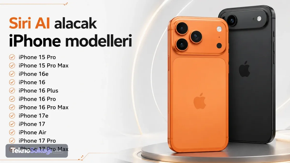 Siri AI alacak telefonlar