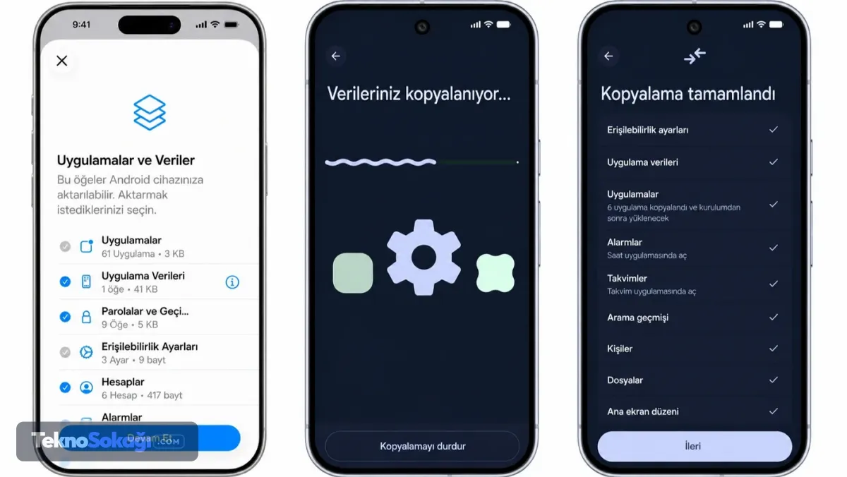 iPhone’dan Android’e geçiş