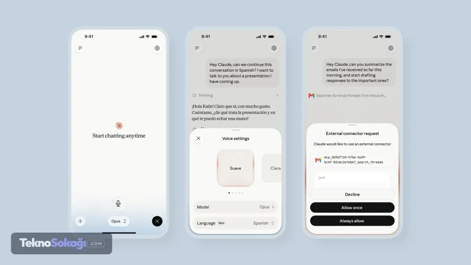 Yapay zeka sesli asistanda dengeler değişiyor: Claude yeni güncellemesiyle OpenAI’a gözdağı verdi