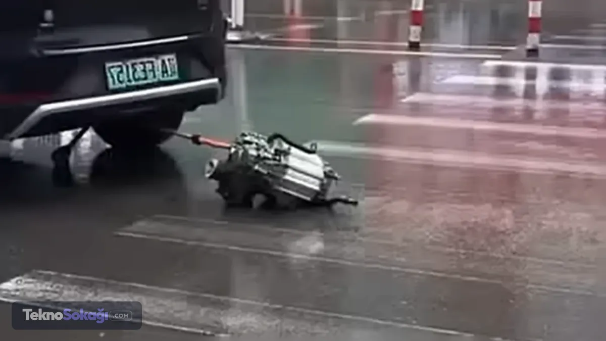 Yolda giderken motoru düşen BYD'nin sırrı çözüldü: Açıklama geldi