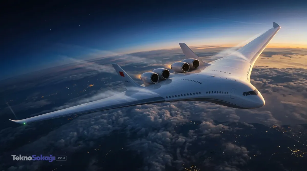 Gövde ve kanat tek parçada birleşiyor, 800 yolcu taşıyacakÇin Aerodinamik Araştırma ve Geliştirme Merkezi tarafından tanıtılan yeni konsept, gövde, kanat ve kuyruk yapısını tek bir aerodinamik yüzeyde toplayan uçan kanat mimarisine dayanıyor. Geliştirilen bu özel tasarım, 85 metre kanat açıklığı ve 43 metre uzunluk ölçüleriyle dikkat çekiyor. Kanat açıklığı bakımından B-2 Spirit bombardıman uçağının yaklaşık 1,6 katı büyüklüğe ulaşan model, günümüzün en büyük yolcu uçağı kabul edilen ve ortalama 555 yolcu kapasitesine sahip Airbus A380'i de geride bırakıyor. Bütünleşik gövde formu sayesinde aerodinamik sürtünmeyi en aza indirmeyi hedefleyen proje, yüksek yolcu hacimlerinde üst düzey yakıt tasarrufu sağlamayı amaçlıyor.&nbsp;&nbsp;