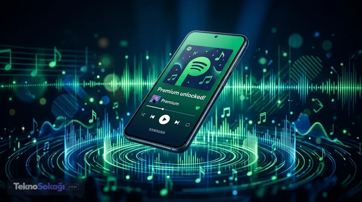 Dev iş birliği: Samsung kullanıcıları bedava Spotify Premium kullanabilecek