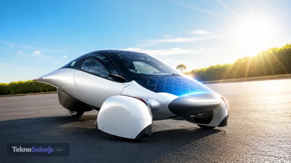 Güneş enerjili otomobil testte hedefi aştı, güneşten 76 kilometreye kadar menzil hesaplandı