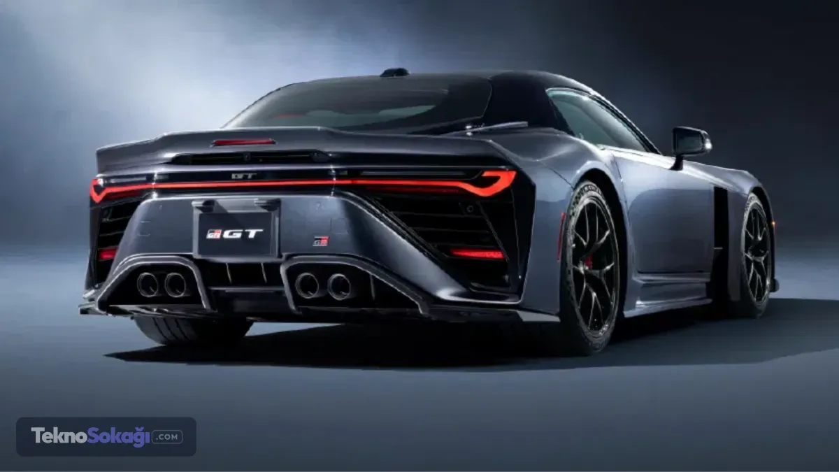 Toyota GR GT modelinin teknik detaylarıToyota'nın performans serisi GR'nin zirvesine yerleşen bu süper otomobil, gücünü hibrit destekli yeni 4.0 litrelik çift turboşarjlı V8 motordan alıyor. 8 ileri otomatik şanzımanla eşleştirilen bu donanım, sürücüsüne 641 beygiri aşan bir güç ve 850 Nm tork sunacak.