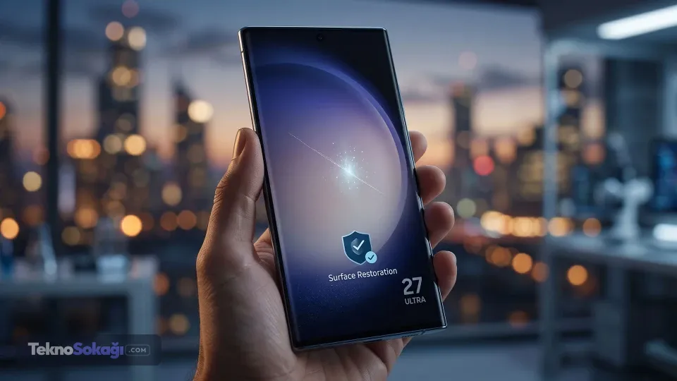 Samsung’dan çizikleri tarihe karıştıracak hamle: Galaxy S27 Ultra kendi kendini onarabilir