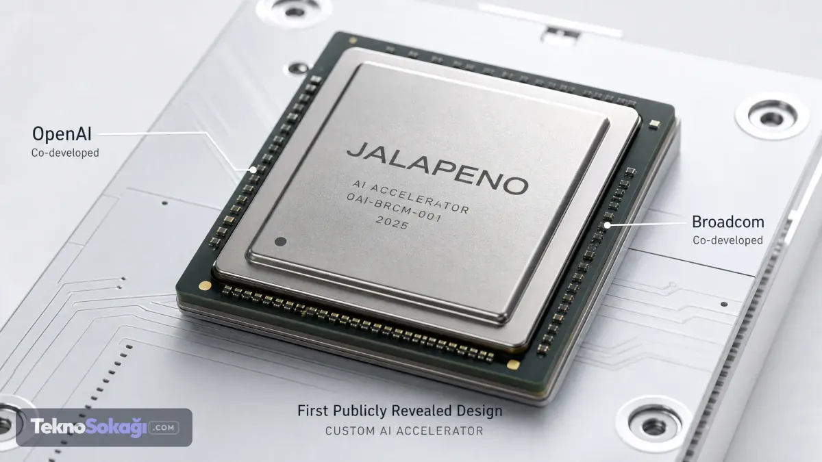 OpenAI, Broadcom ve TSMC ile geliştirdiği ilk özel inference çipi Jalapeno için ilk sonuçları açıkladı. Tasarımdan üretime hazırlık aşamasına yalnızca 9 ayda ulaşıldı. OpenAI’nin testlerinde belirli büyük modellerde watt başına 1,5–1,9 kat daha fazla iş ve 1,7–3,6 kat daha düşük uçtan uca gecikme raporlandı. Bu sonuçlar belirli inference senaryoları için geçerli; genel GPU üstünlüğü anlamına gelmiyor.