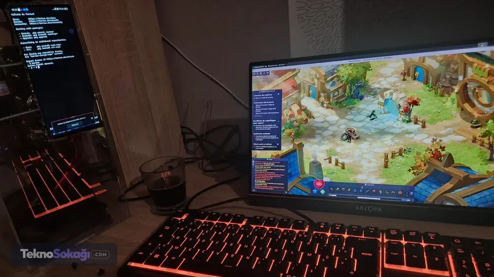 The Witcher 3'ü 1080p'de çalıştırdıModifiye edilen telefon üzerinde gerçekleştirilen testlerde The Witcher 3, 1920x1080 çözünürlükte ve Ultra grafik ayarlarında çalıştırıldı.Oyunda kare hızının genel olarak 20-30 FPS arasında olduğu, bazı anlarda ise 30 FPS seviyesinin üzerine çıktığı belirtildi. Test sırasında GPU kullanımının yüzde 99'a kadar ulaştığı görüldü.