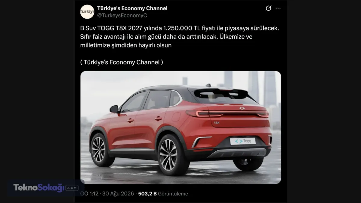 Togg, Anadolu Ajansı Teyit Hattı’na yaptığı açıklamada iddiaları yalanladı. Şirket, yeni Togg modeline ait kamuoyuyla paylaşılan tek görüntünün, TOGG Yönetim Kurulu Başkanı Fuat Tosyalı’nın Anadolu Ajansı Finans Masası’ndaki söyleşisi sırasında verilen fotoğraflar olduğunu doğruladı. Sosyal medyadaki diğer görüntülerin yapay zekayla oluşturulmuş yanıltıcı içerikler olduğunu teyit etti.