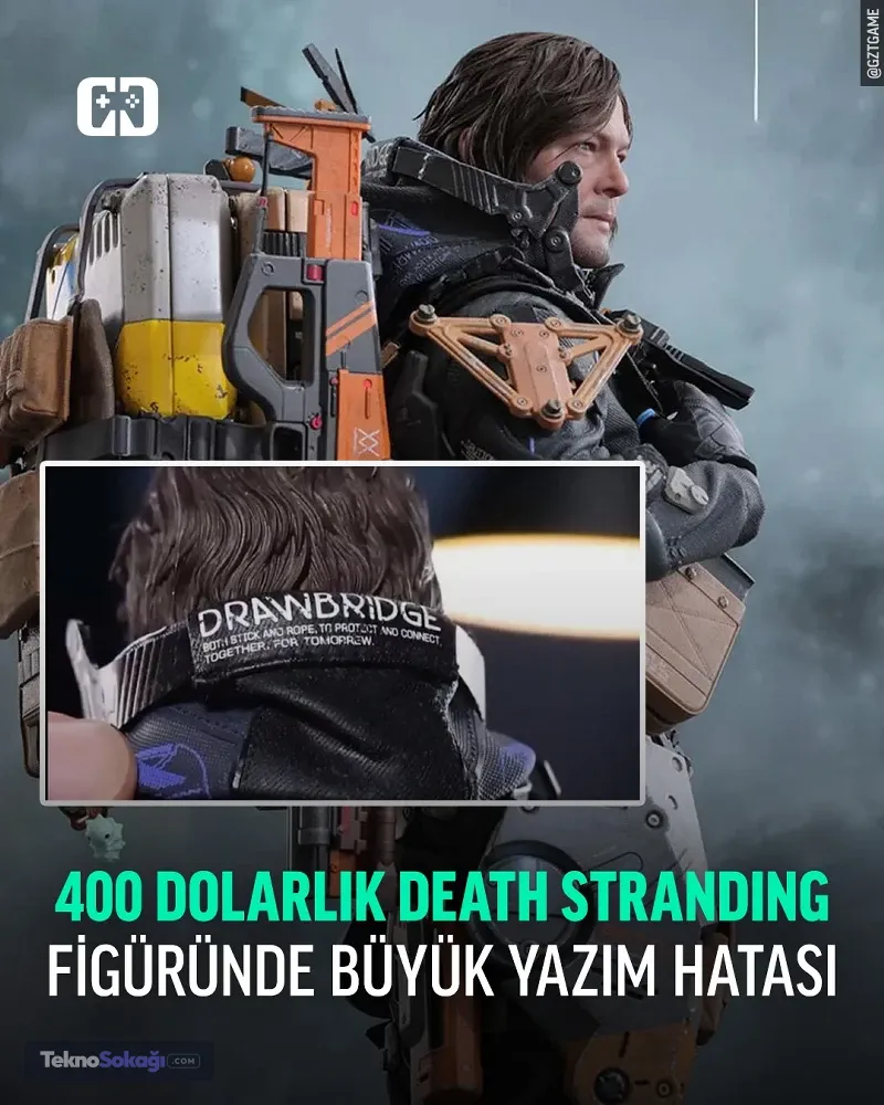 400 dolarlık Death Stranding figüründe büyük yazım hatası