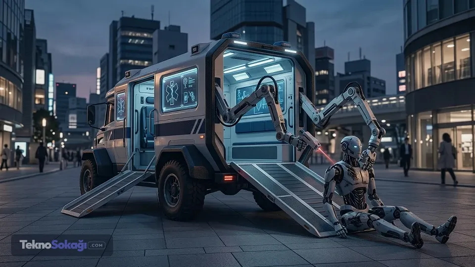 Bilim kurgu filmleri gerçek oldu: Japonya'dan arızalanan robotlara özel ambulans