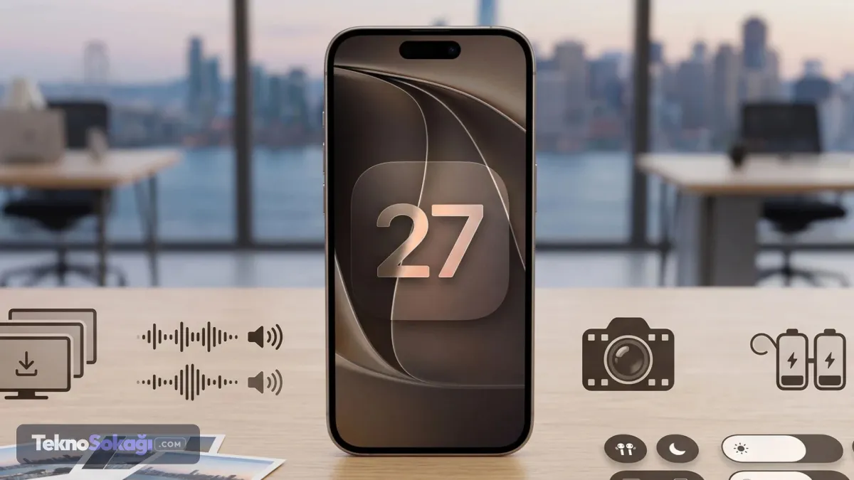 iOS 27 ne zaman çıkacak?Apple tarafından açıklanan bilgilere göre iOS 27 işletim sistemi güncellemesi 14 Eylül 2026 tarihinde dağıtılmaya başlayacak. Türkiye saati ile 20.00'den itibaren iPhone 11 ve daha yeni modellere işletim sistemi yüklenebilecek. Yeni işletim sistemiyle birlikte gelecek olan Apple Intelligence ve yeni Siri AI ise sadece iPhone 15 Pro ve üzeri modellere sunulacak.