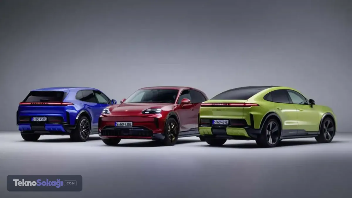 Kapıya dokunmadan kapanan elektrikli kapı mekanizması2027 model yılıyla birlikte Cayenne Electric ailesine opsiyonel elektrikli otomatik kapı teknolojisi eklendi. Kapı kolunun hafifçe çekilmesiyle servo motorların devreye girdiği sistemde, dört kapı da otomatik olarak açılıp kapanabiliyor.