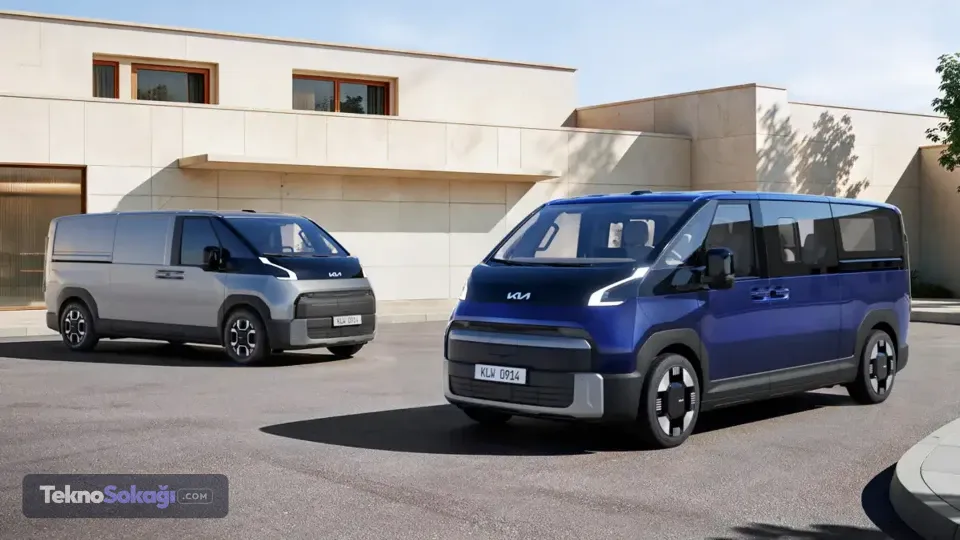 Kia'nın 5,3 metrelik elektrikli ticari aracı sahneye çıktı