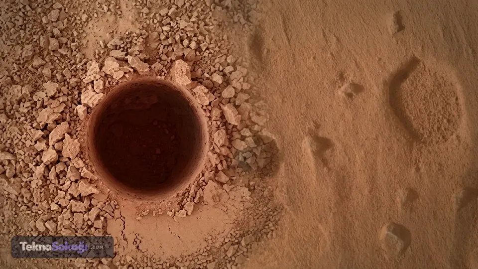 NASA'nın Mars'taki aracından şaşırtan keşif: Kayalarda gizemli delikler bulundu