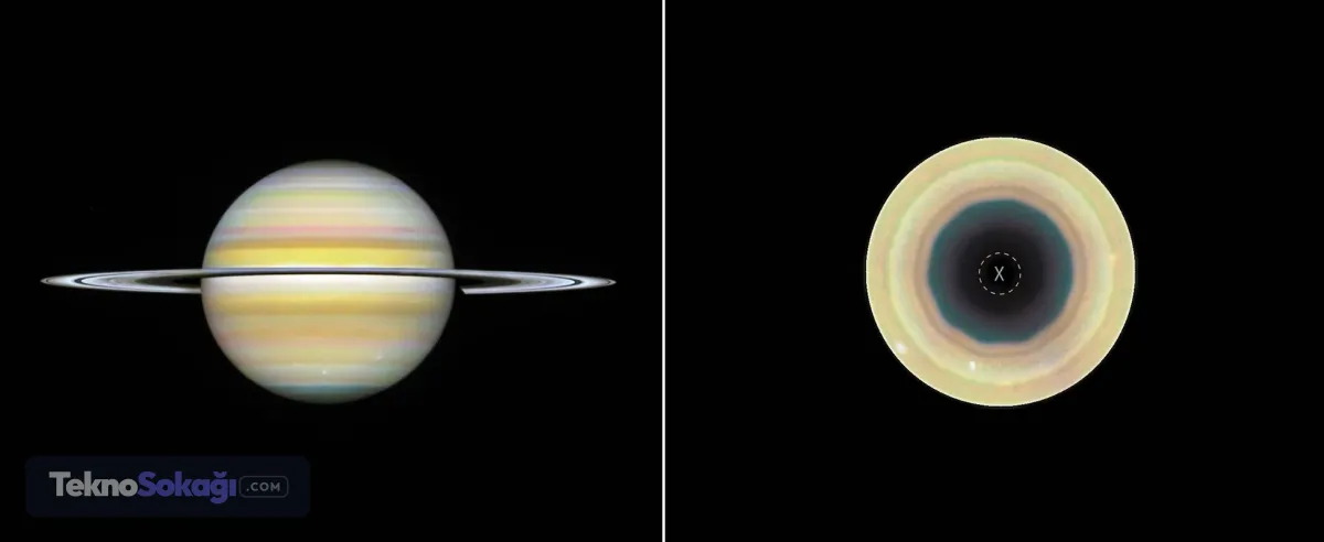 NASA'yı şaşırtan gelişme: Satürn'de aniden ortaya çıktı! 10 kenarlı dev yapı