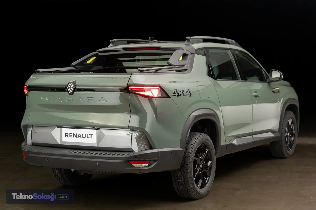 4x4 versiyonunda 233 mm yerden yükseklikRenault Niagara'nın arazi performansı tarafında da farklı seçenekler sunuluyor.Dört çeker versiyonda 233 milimetre, iki çeker versiyonda ise 223 milimetre yerden yükseklik bulunuyor. Aracın yaklaşma açısı 22,1 derece, uzaklaşma açısı ise 22,3 derece.Farklı sürüş modları sayesinde zorlu zeminlerde tekerlekler arasındaki güç dağılımının optimize edilmesi hedefleniyor.