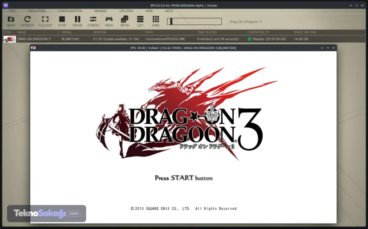 RPCS3 emülatörüne PS3 oyunları için fiziksel disk desteği geldi